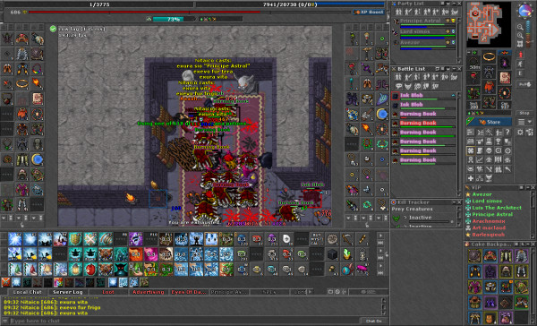 Here, our RP accidentally stepped on an Echo Raid, which trapped me on the north side of the box. Mana Buffer saved me from getting headshot.